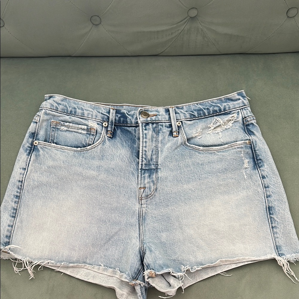 Good American size 8/29 Denim Blue Women's Shorts